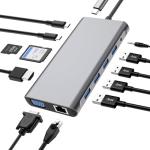 12-in-1 USB-C Hub with Wireless Charging