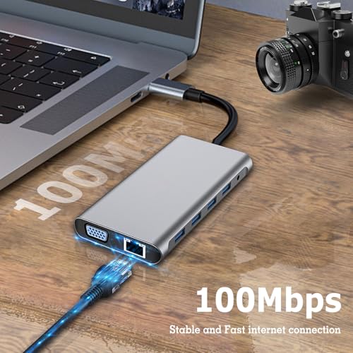 12-in-1 USB-C Hub with Wireless Charging