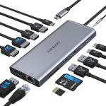 14-in-1 USB-C Docking Station with Dual HDMI