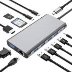 12-in-1 USB-C Hub with 4K HDMI and Ethernet