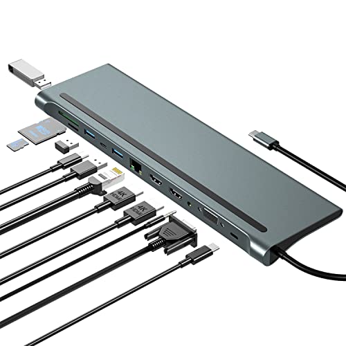 12-in-1 USB-C Hub with 4K HDMI and Ethernet