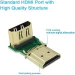 2-Pack HDMI Right/Left Angle Adapters, 4K 3D