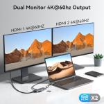 Dual Monitor USB-C Docking Station with HDMI 4K