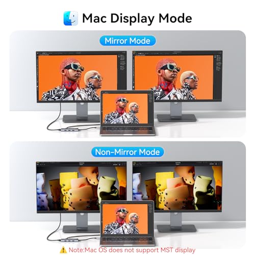 Dual Monitor USB-C Docking Station with HDMI 4K