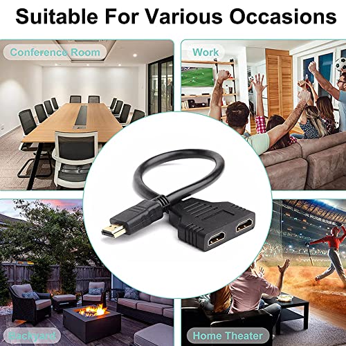 CHILTINA 1080P HDMI Splitter Adapter for Dual TVs