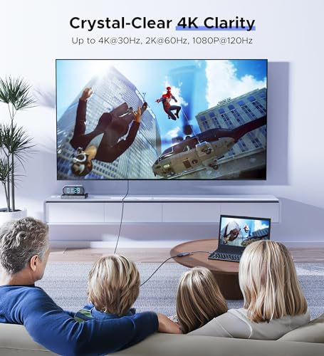 WARRKY 4K DisplayPort to HDMI Adapter 1440P