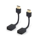 VCE 4K HDMI Extension Cable Male to Female 2-Pack