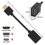 VCE 4K HDMI Extension Cable Male to Female 2-Pack