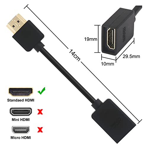 VCE 4K HDMI Extension Cable Male to Female 2-Pack
