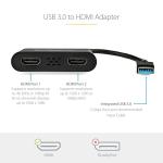 Dual HDMI Adapter for USB 3.0 Devices