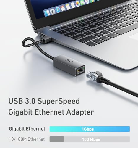 Aluminum USB-C to RJ45 Gigabit Ethernet Adapter