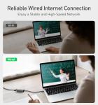 Aluminum USB-C to RJ45 Gigabit Ethernet Adapter