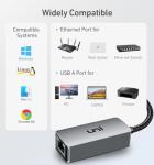 Aluminum USB-C to RJ45 Gigabit Ethernet Adapter