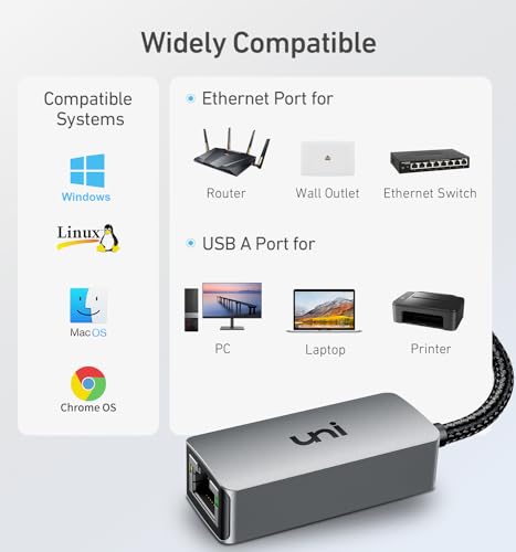 Aluminum USB-C to RJ45 Gigabit Ethernet Adapter