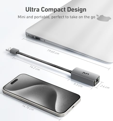 Aluminum USB-C to RJ45 Gigabit Ethernet Adapter