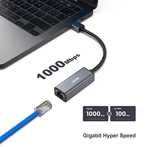 USB-C Gigabit Ethernet Adapter for Mac & PC