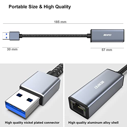 USB-C Gigabit Ethernet Adapter for Mac & PC