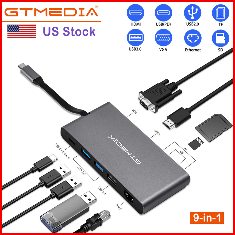 9-in-1 USB-C Hub for MacBook & Laptop