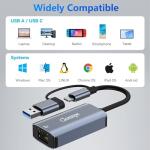 USB-C to 1000Mbps Ethernet Adapter for Devices