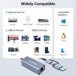 USB-C to Ethernet Gigabit Adapter for Devices