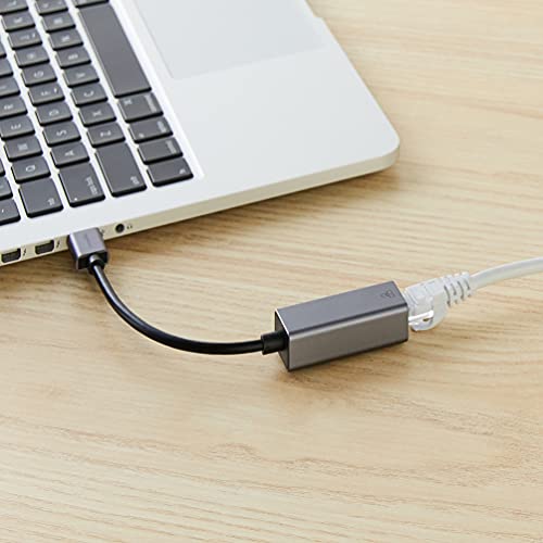 Compact USB-C Ethernet Adapter - Gigabit, Plug & Play