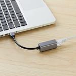 Compact USB-C Ethernet Adapter - Gigabit, Plug & Play