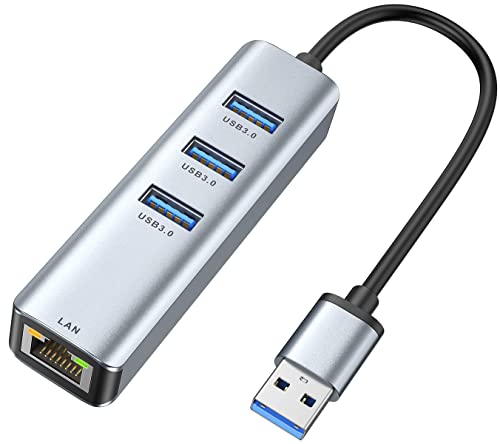 ABLEWE 4-in-1 USB-C Ethernet Adapter with 3 Ports