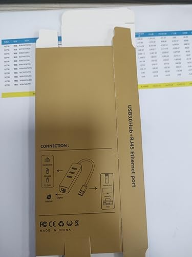 ABLEWE 4-in-1 USB-C Ethernet Adapter with 3 Ports