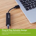 Amazon Basics USB-C Gigabit Ethernet Adapter, Black