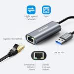 TECKNET USB-C Ethernet Adapter 1000Mbps Gigabit LAN