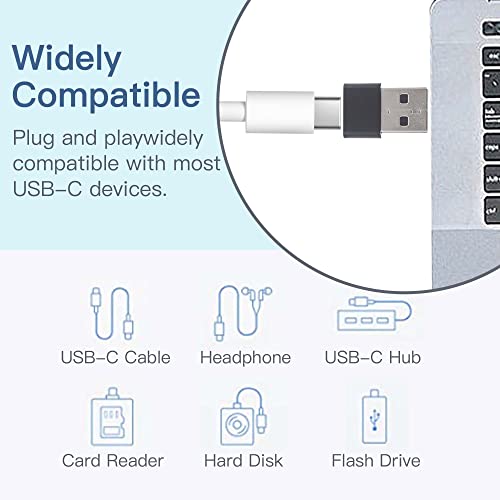 3-Pack USB-C Female to USB Male Adapters