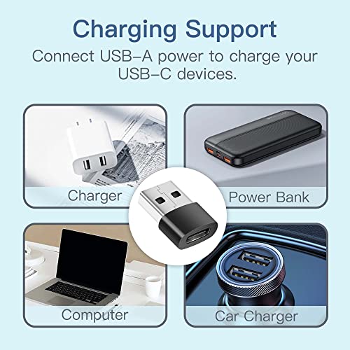 3-Pack USB-C Female to USB Male Adapters