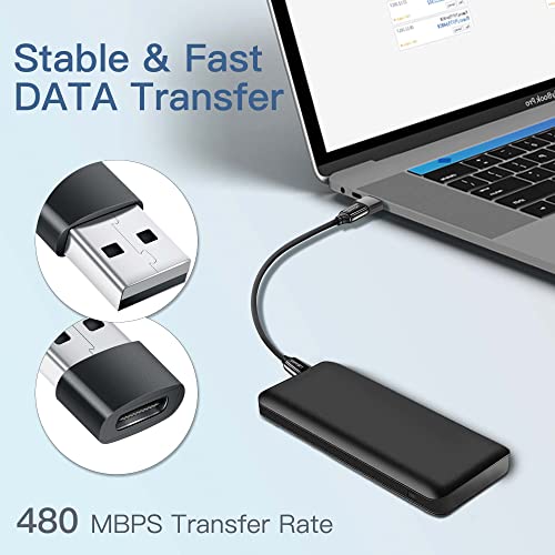 3-Pack USB-C Female to USB Male Adapters