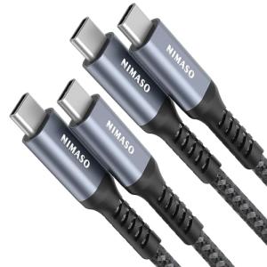 NIMASO 2M USB-C Cable 60W Fast Charging (2-Pack)