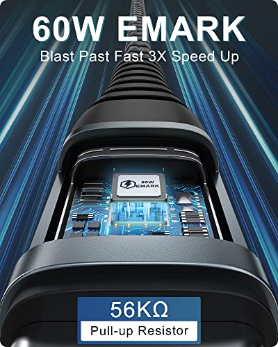 ZKAPOR 30CM USB-C Fast Charging Cable - Grey