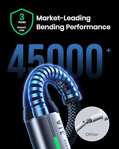 INIU 1m Braided USB-C Fast Charger Cable