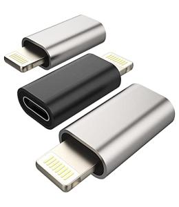 3-Pack USB-C to Lightning Adapter for iPhone