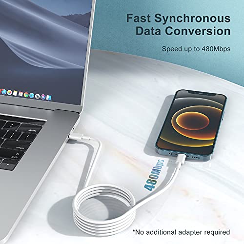 2-Pack MFi Certified USB-C to Lightning Cable