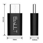 4-Pack Micro USB to USB-C Adapters