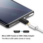 2-Pack Micro USB to USB-C Adapters