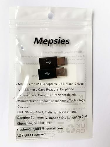 2-Pack Micro USB to USB-C Adapters