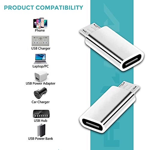 3-Pack Micro USB to USB-C Adapter