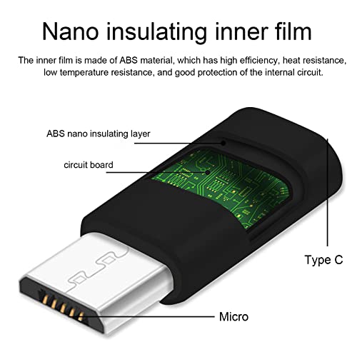 USB-C to Micro USB Adapter 2-Pack, Black