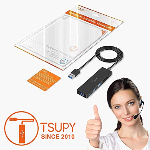 5-in-1 USB-C Hub with Card Reader & Extension