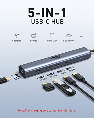 5-in-1 USB-C Hub with 100W Power Delivery