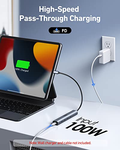 5-in-1 USB-C Hub with 100W Power Delivery