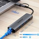 5-in-1 USB-C Hub with Ethernet Adapter