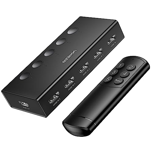 UGREEN 5-Port HDMI Switch 4K@60Hz with Remote