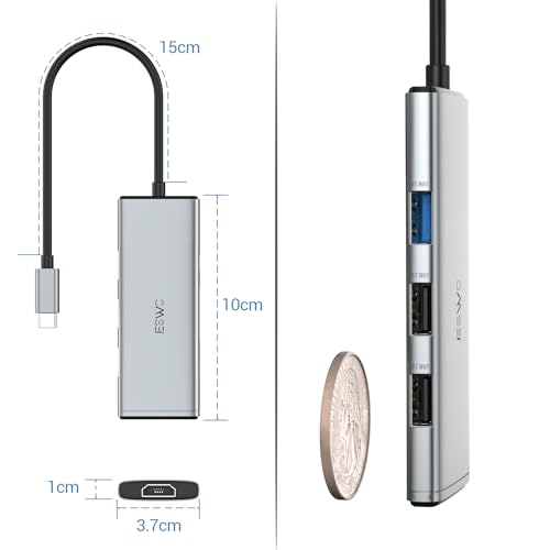 JESWO 7-in-1 USB-C Multiport Adapter Hub