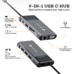 NOVOO 9-in-1 USB-C Hub with Ethernet & HDMI